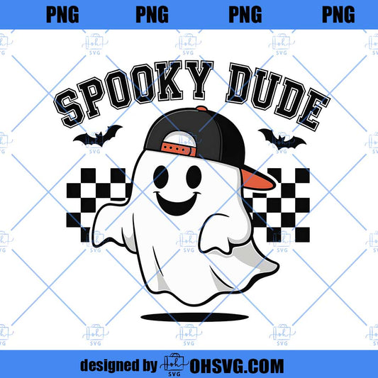 Spooky Dude Png, Ghost Halloween PNG, Boy Halloween Png, Fall Png Shirt
