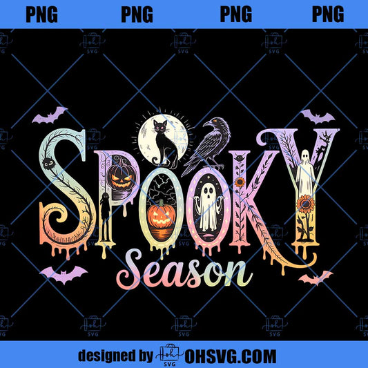 Spooky Season Iridescent Halloween Png