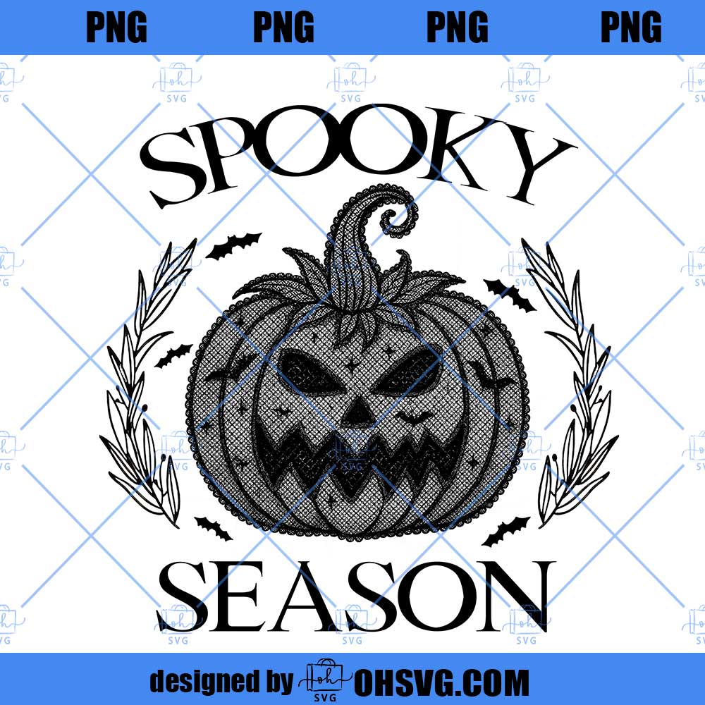 Spooky Season Png, Retro Halloween Png, Pumpkin Png