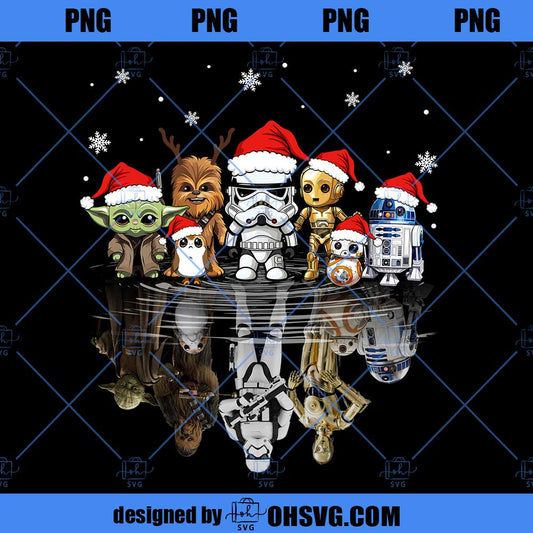 Star Wars Christmas PNG, Galaxy's Edge Christmas PNG, Disney Star Wars Family PNG