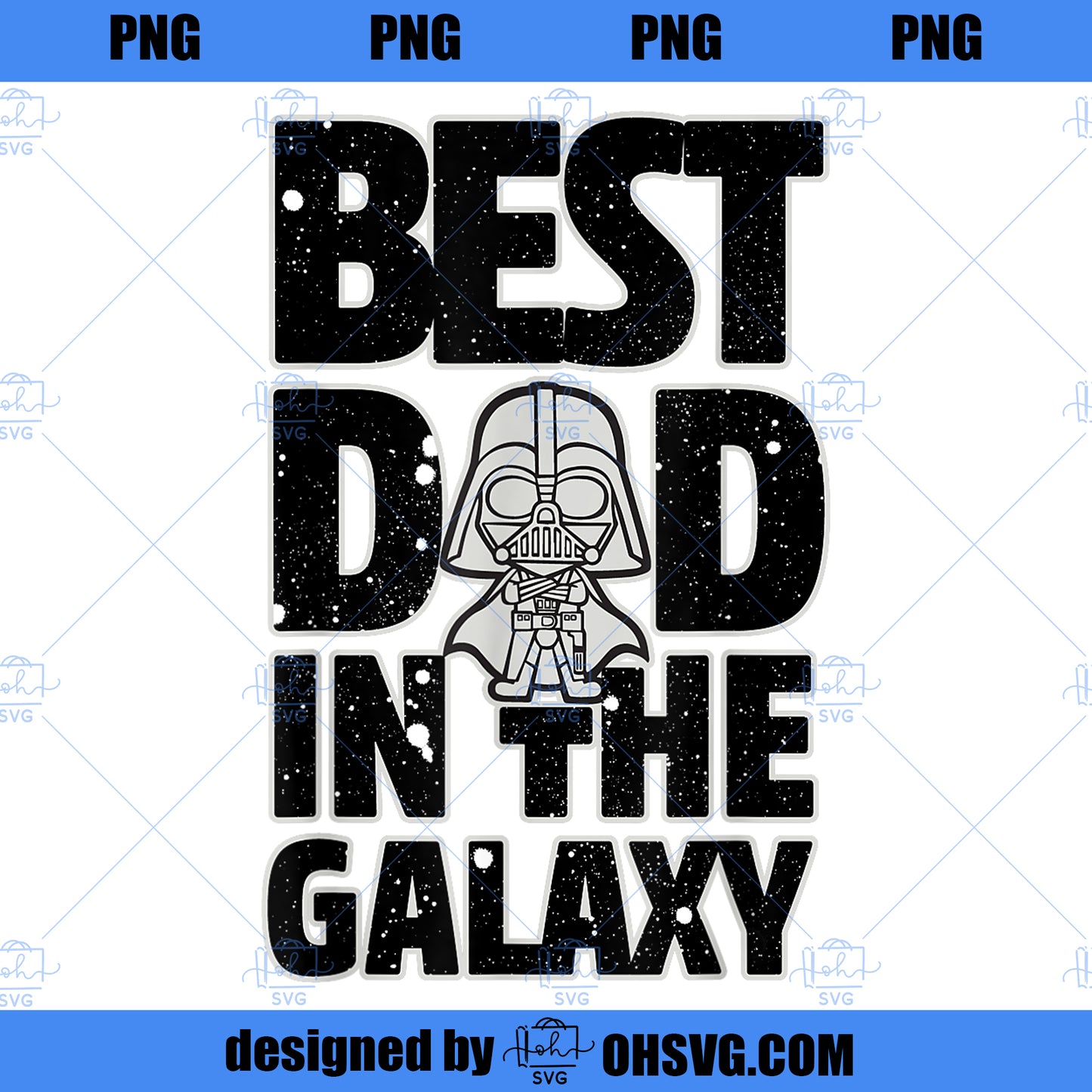 Star Wars Best Dad in the Galaxy Darth Vader PNG, Disney PNG, Star Wars PNG