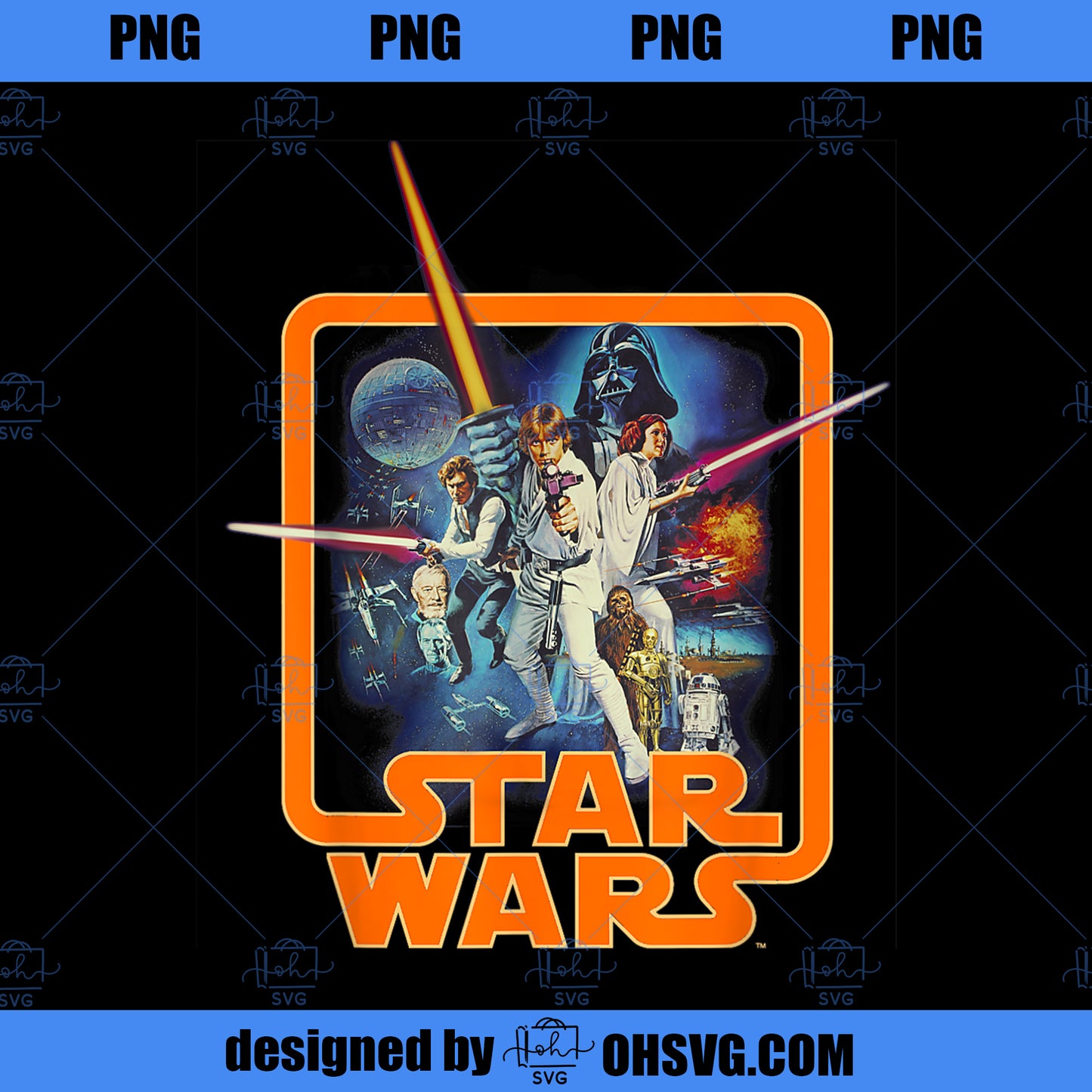 Star Wars Classic A New Hope Movie Badge Graphic PNG, Movies PNG, Star Wars PNG