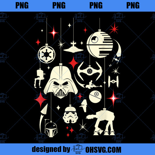 Star Wars Galactic Empire Ornaments Holiday PNG, Disney PNG, Star Wars PNG