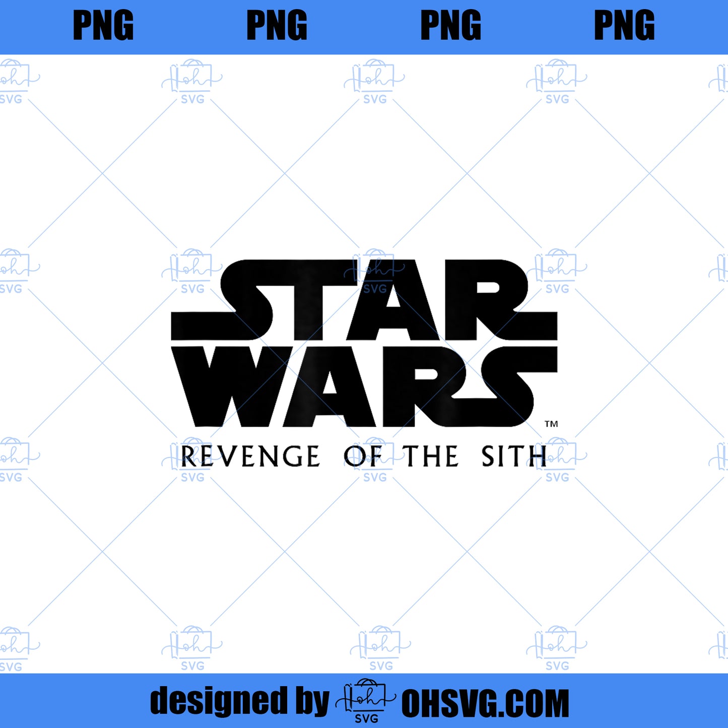 Star Wars Revenge of the Sith Movie Logo PNG, Movies PNG, Star Wars PNG
