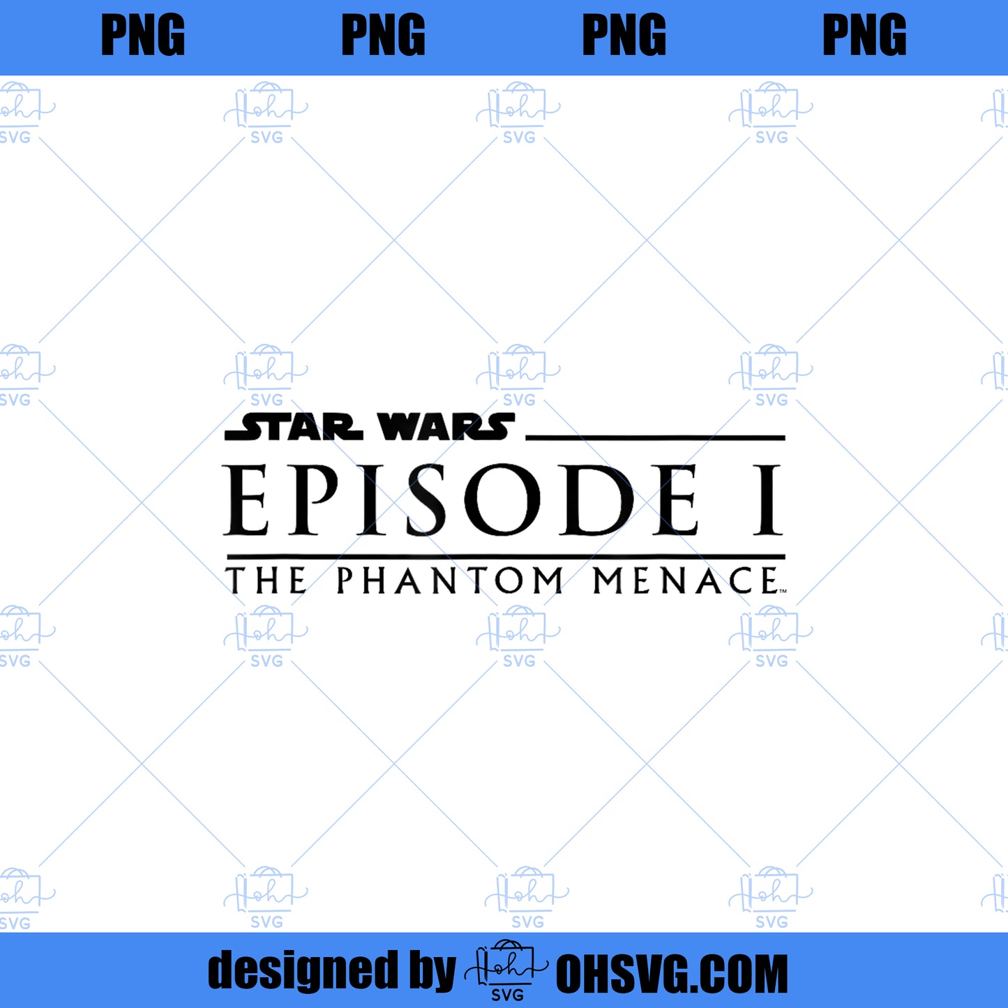 Star Wars The Phantom Menace Episode 1 Movie Logo PNG, Movies PNG, Star Wars PNG