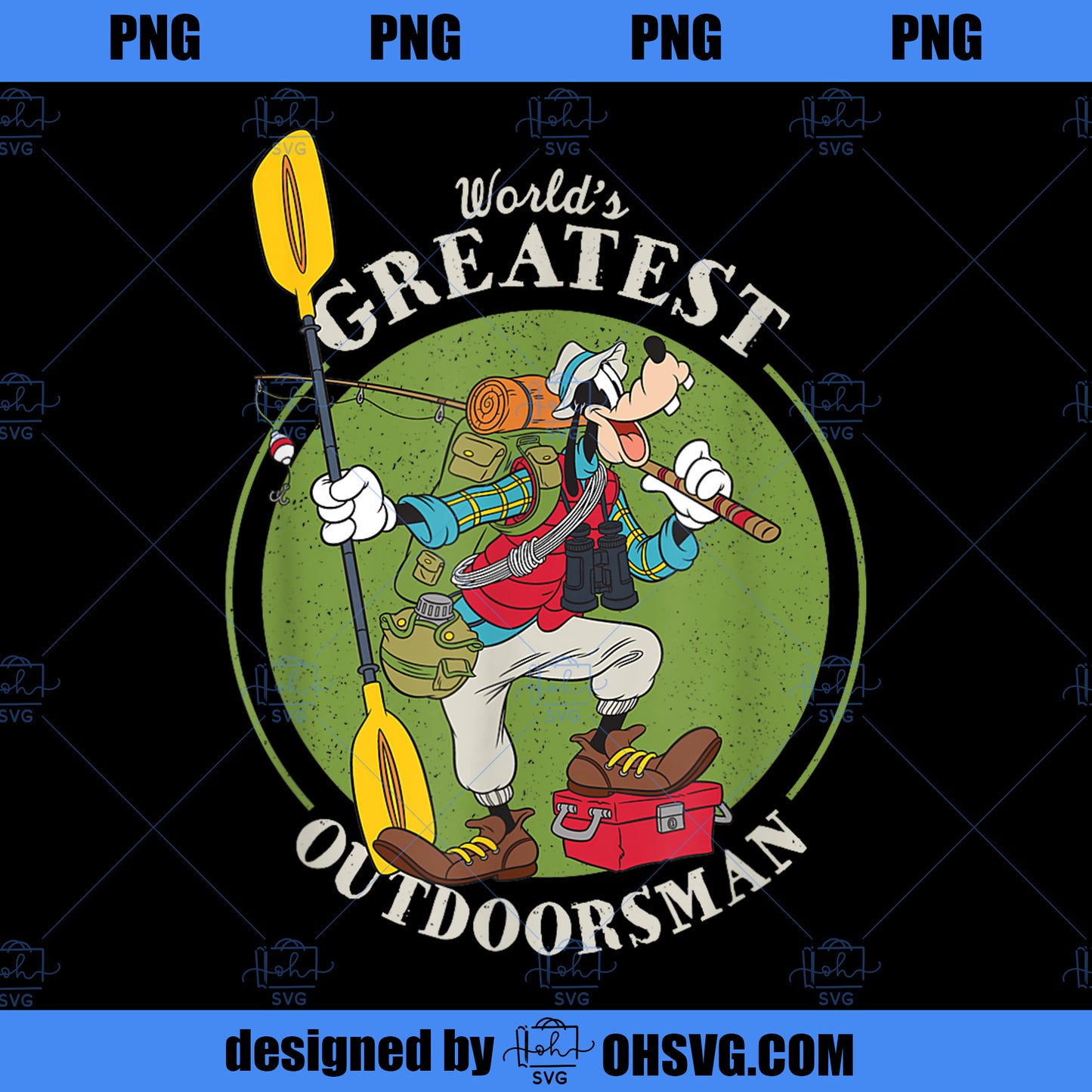 Disney Goofy Outdoorsman Fathers Day PNG, Disney PNG, Disney Goofy PNG