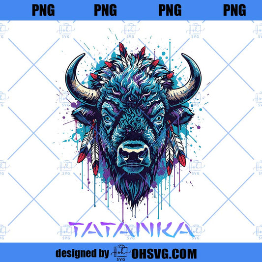 Tatanka Cow PNG, Native Pride PNG, Native Animal PNG, Indigenous Women Shirt