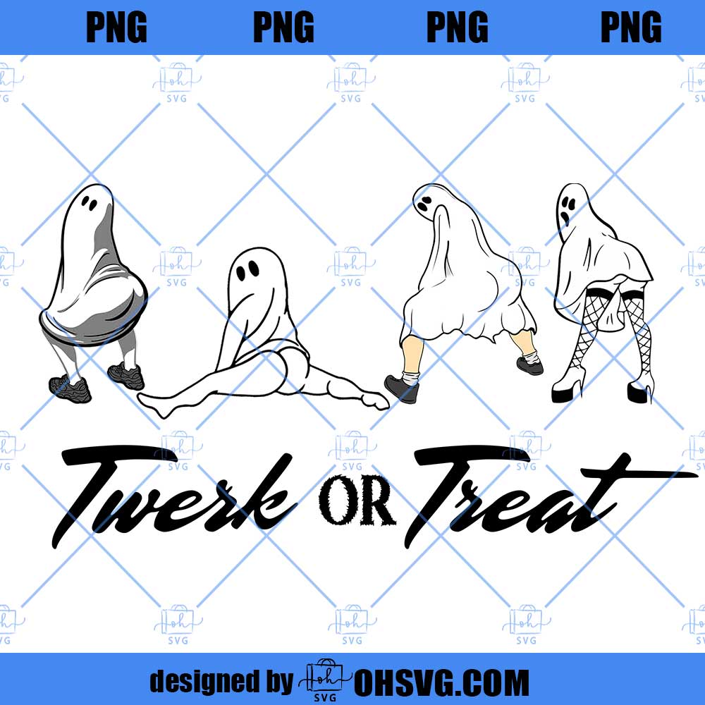 Twerk or Treat S PNG, Funny Ghost Halloween Design