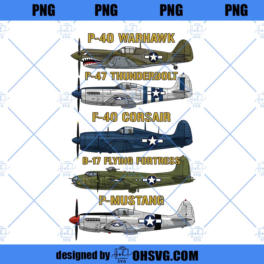 WW2 Planes Warbirds Warplanes PNG
