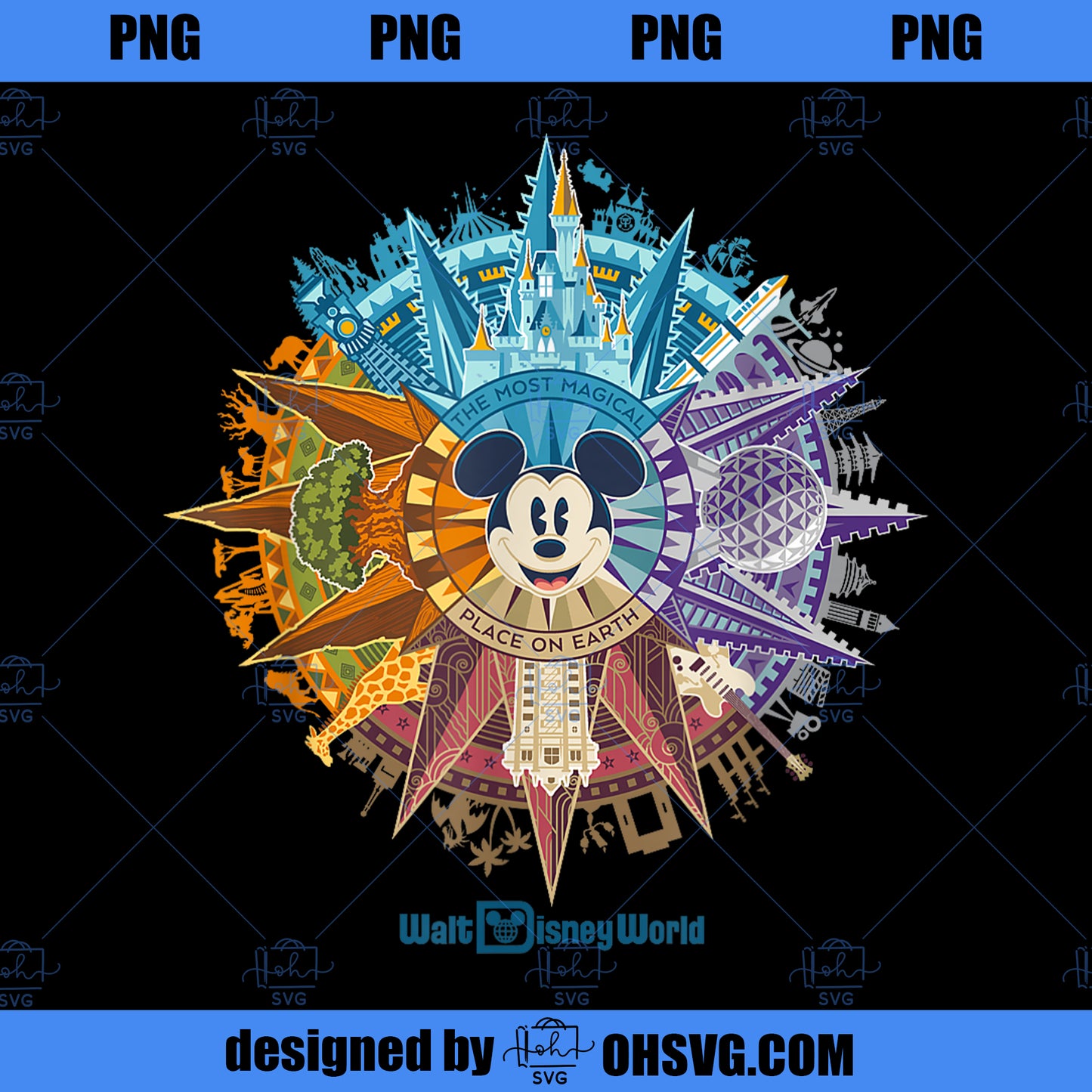 Walt Disney World 50th Anniversary Mickey Mouse PNG, Disney PNG, Mickey Mouse PNG