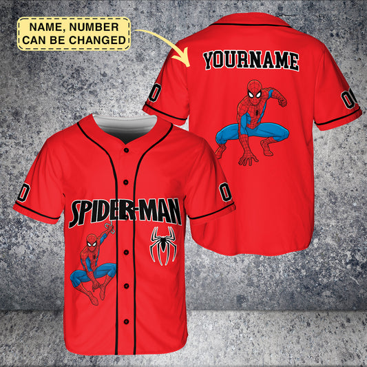 Personalize Superhero Baseball Jersey, Custom Kids Baseball Jersey, Birthday Gift Family