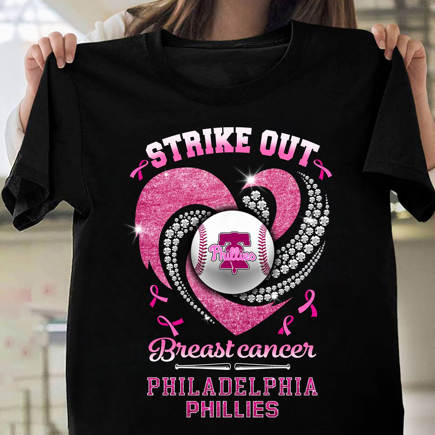 Strike Out Breast Cancer Philadelphia Phillies PNG, Breast Cancer Awareness PNG, Fight Breast Cancer PNG, Awareness Month PNG