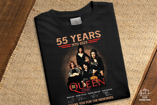 55 Years Thank You For The Memories PNG , Queen PNG , Band Music PNG