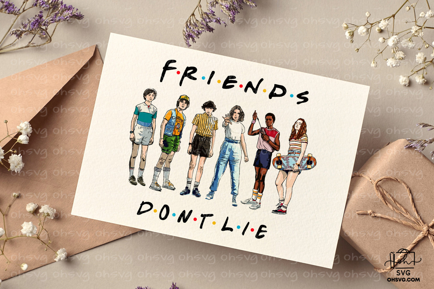 Friends Don't Lie Stranger Things PNG, Stranger Things PNG, Science Fiction Movie PNG