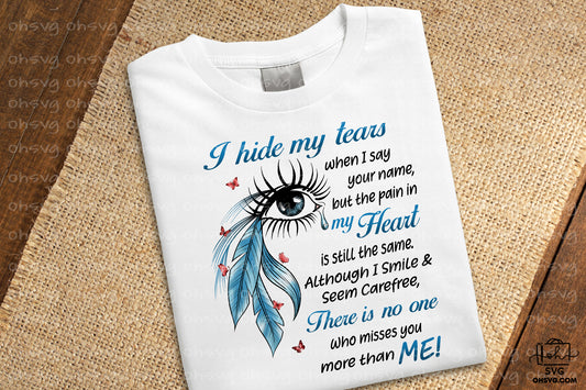 I Hide My Tears PNG, Angel Wings PNG, Memorial PNG, Heaven PNG