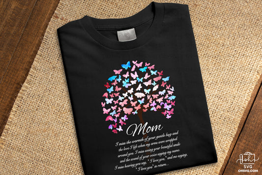 Mom, I Love You PNG, Angel Wings PNG, Memorial PNG, Heaven PNG