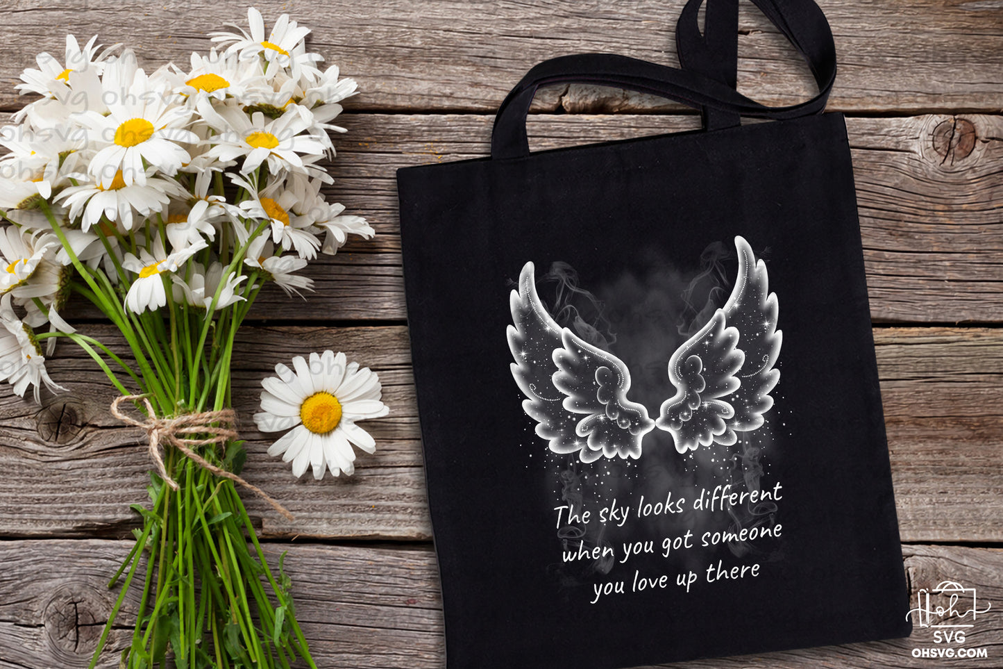 The Sky Looks Different When You PNG, Angel Wings PNG, Memorial PNG, Heaven PNG