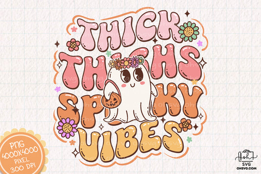 Spooky Vibes Sublimation PNG, Spooky Halloweentown PNG, Halloween T-shirt PNG