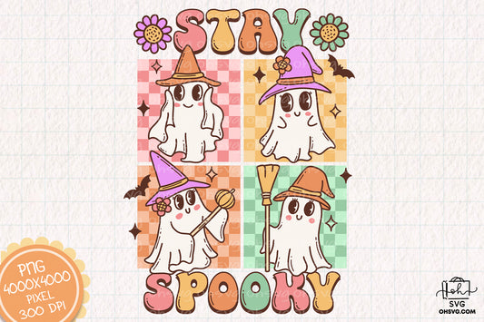 Stay Spooky Sublimation PNG, Spooky Halloweentown PNG, Halloween T-shirt PNG