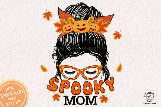 Spooky Mama Halloween Sublimation PNG, Mom Halloweentown PNG, Halloween T-shirt PNG