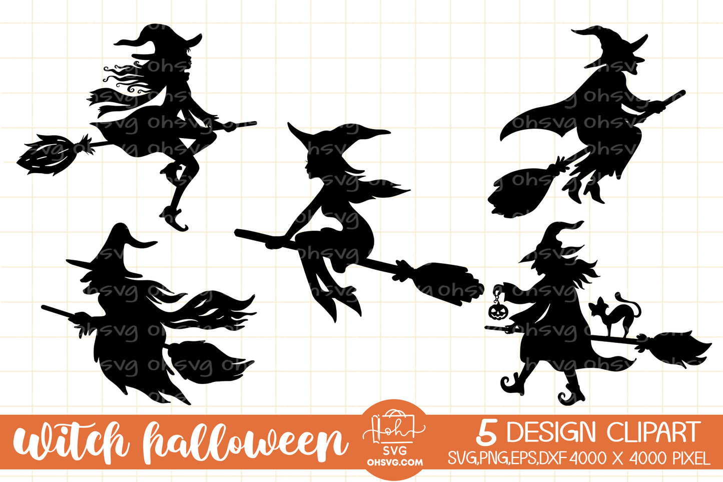 Halloween Witch Sublimation Bundle SVG