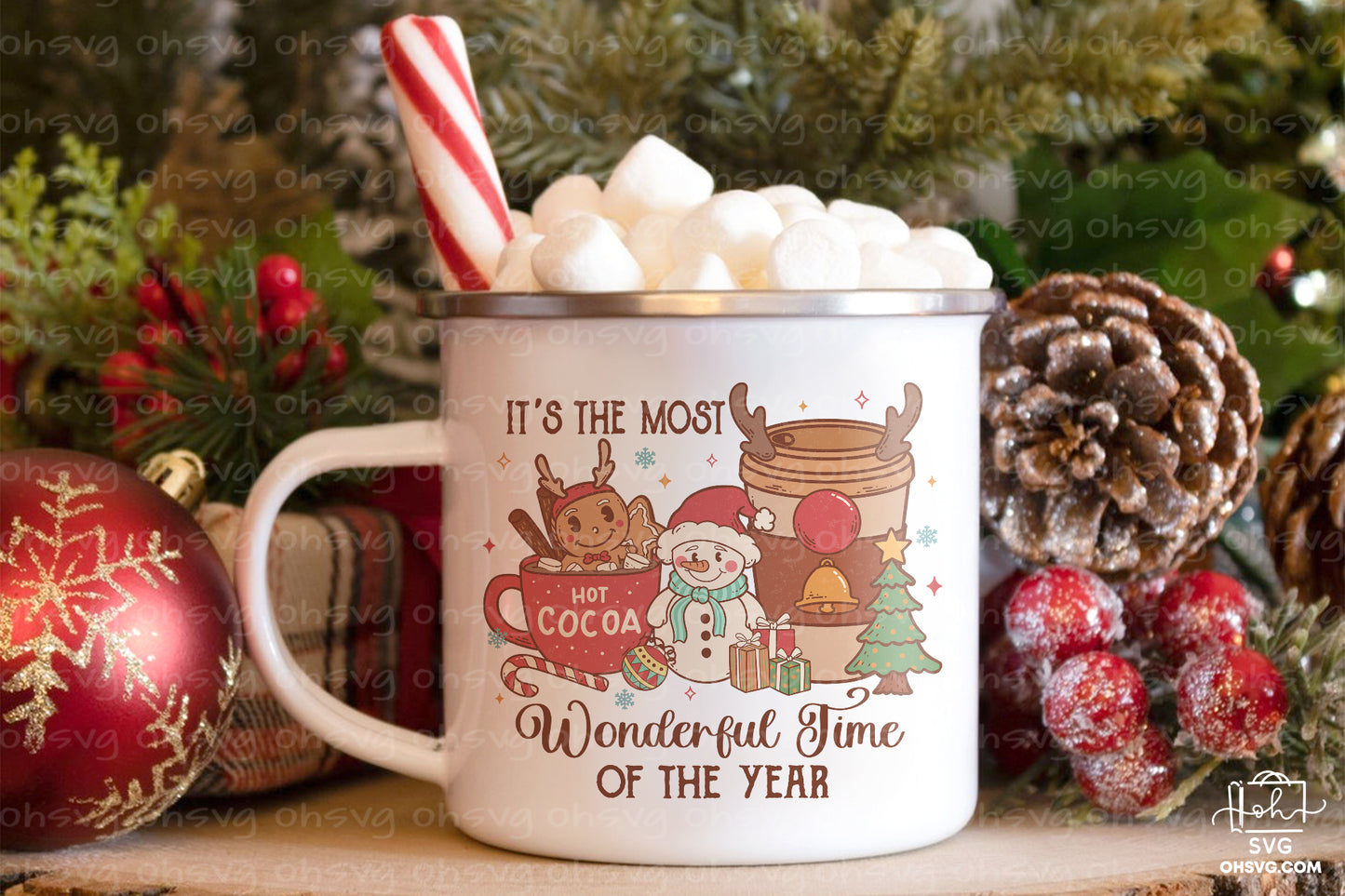 It's the Most Wonderful Time of the Year Sublimation PNG, Christmas PNG, Funny Christmas Couples PNG, Santa Claus PNG