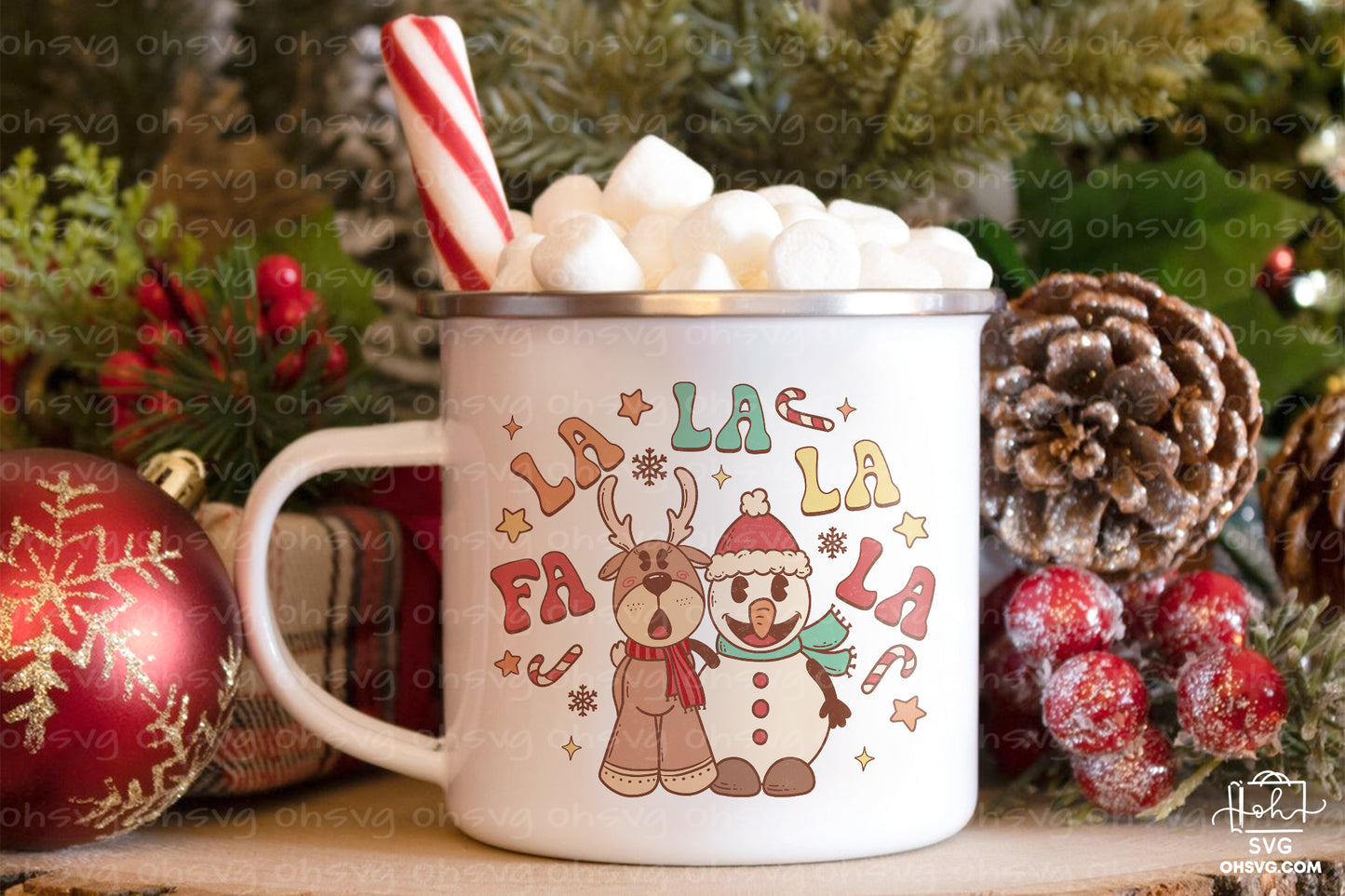 FaLaLaLaLa Sublimation PNG, Christmas PNG, Funny Christmas Couples PNG, Santa Claus PNG