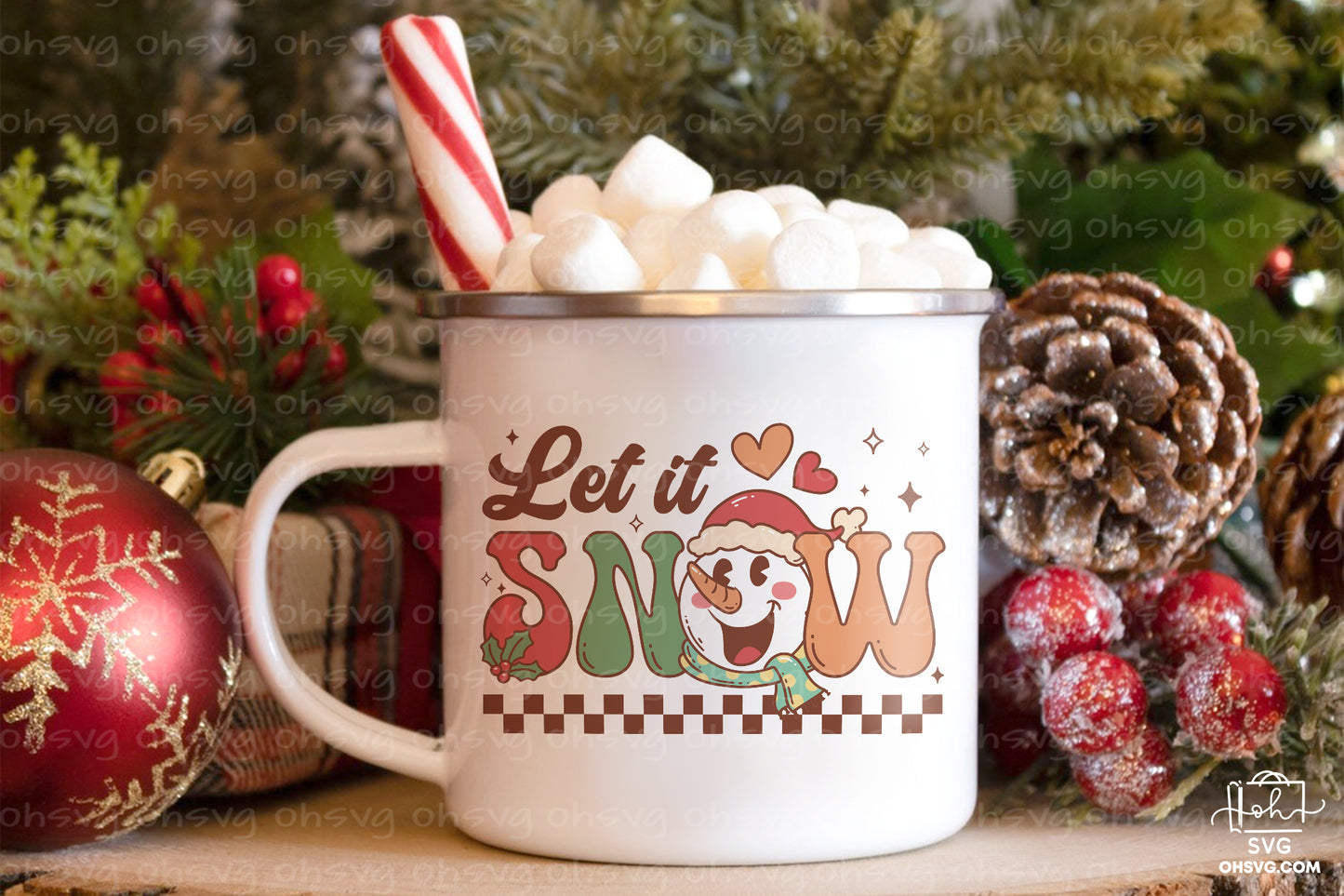 Let It Snow Sublimation PNG, Christmas PNG, Funny Christmas Couples PNG, Santa Claus PNG