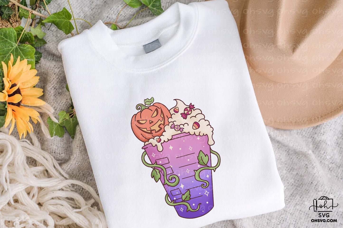 Coffee Halloween Retro PNG Sublimation, Spooky Halloweentown PNG, Halloween T-shirt PNG