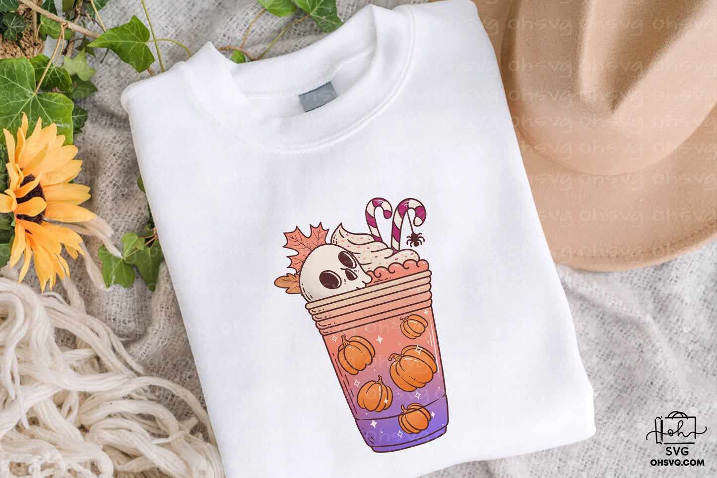 Coffee Halloween Retro PNG Sublimation, Spooky Halloweentown PNG, Halloween T-shirt PNG