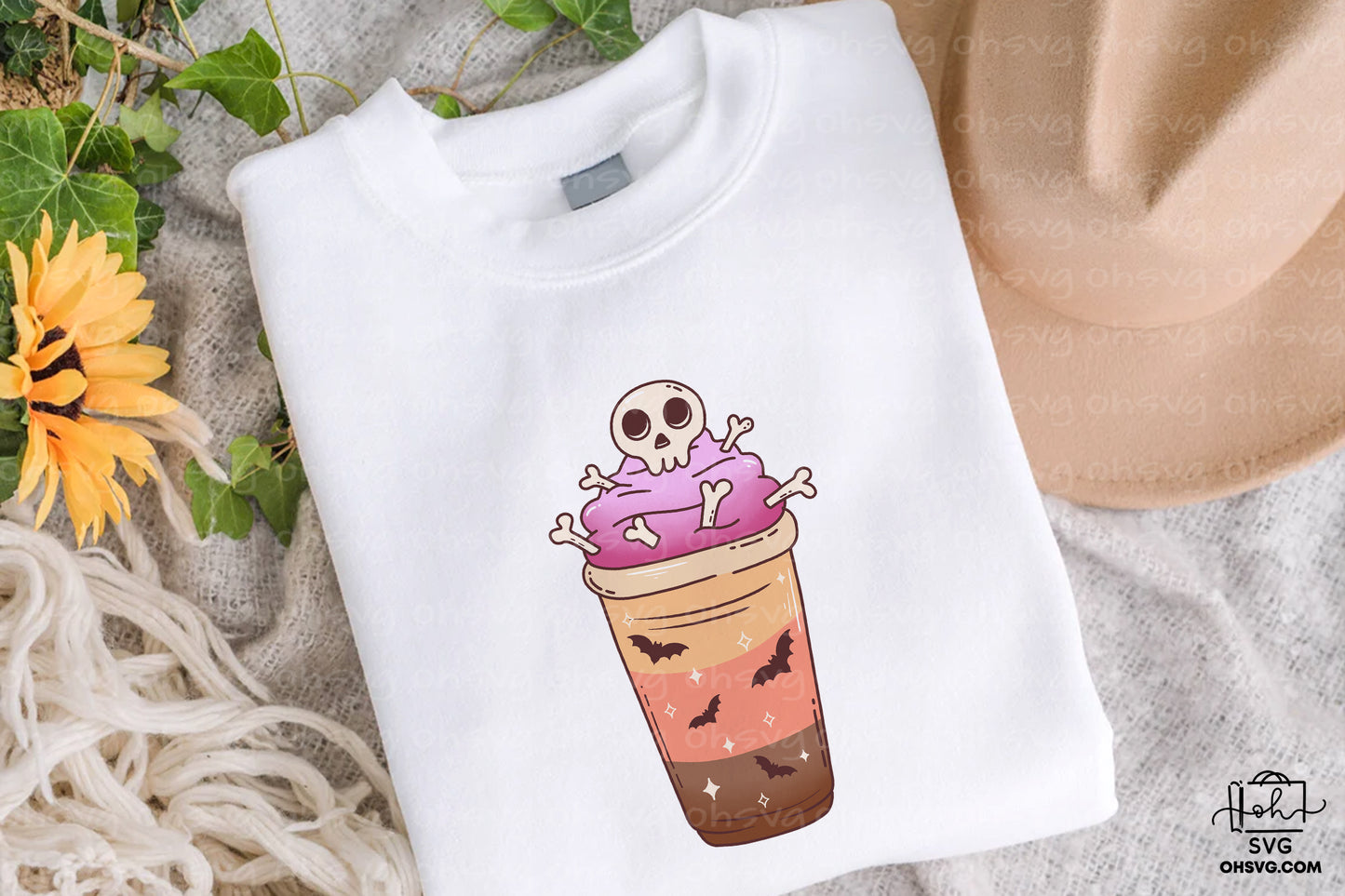 Coffee Halloween Retro PNG Sublimation, Spooky Halloweentown PNG, Halloween T-shirt PNG