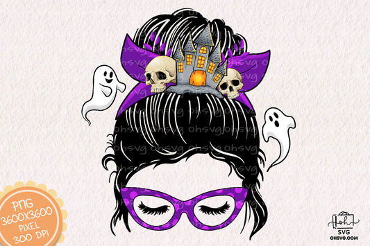 Spooky Mama Halloween Sublimation PNG, Mom Halloweentown PNG, Halloween T-shirt PNG