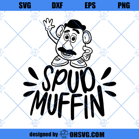 Spud Muffin Mr Potato Head SVG, Land Potato Head SVG