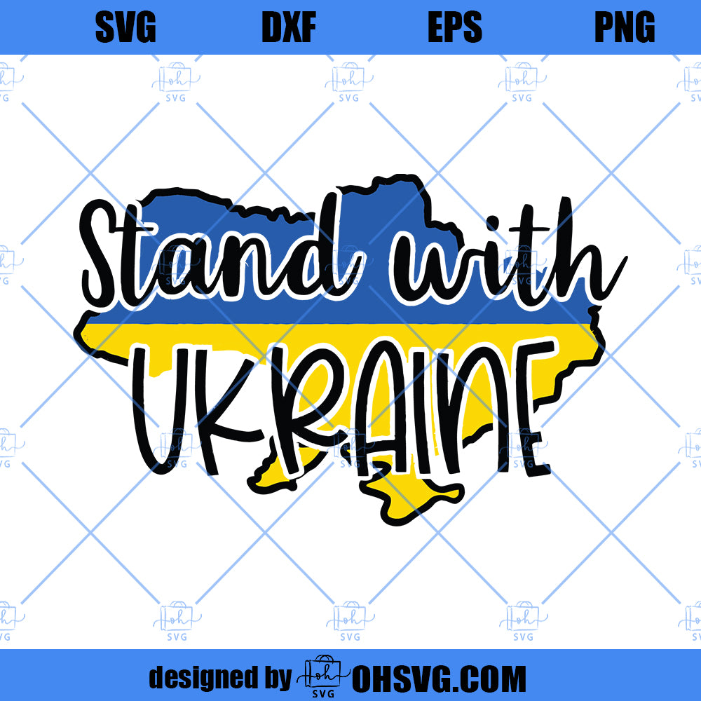 Ukraine SVG, Stand With Ukraine SVG, World Peace SVG, Support Ukraine SVG