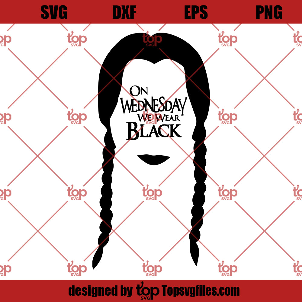 On Wednesday We Wear Black Sticker by twisteed