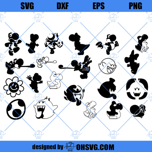 SVGMassive Yoshi And Boo Svg Pack, Trending Svg, Trending Images Svg, Trending - SVGMassive