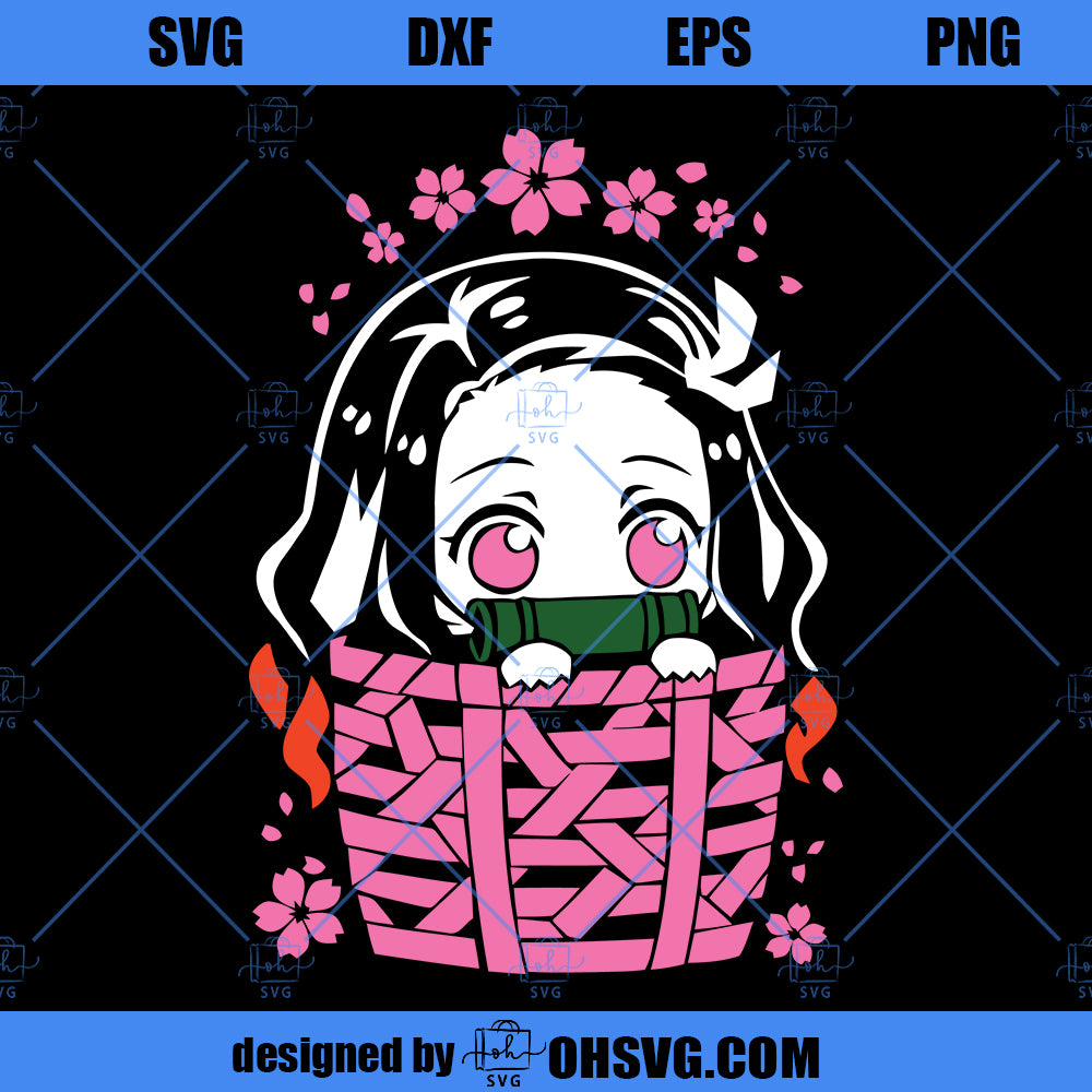 Nezuko Demon Slayer Svg, Nezuko Svg, Demon Slayer Svg