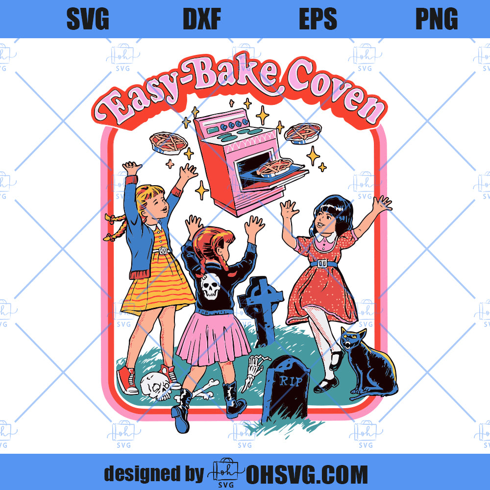 Retro Halloween SVG, Easy Bake Coven Halloween SVG, Retro Vintage Halloween 90s SVG