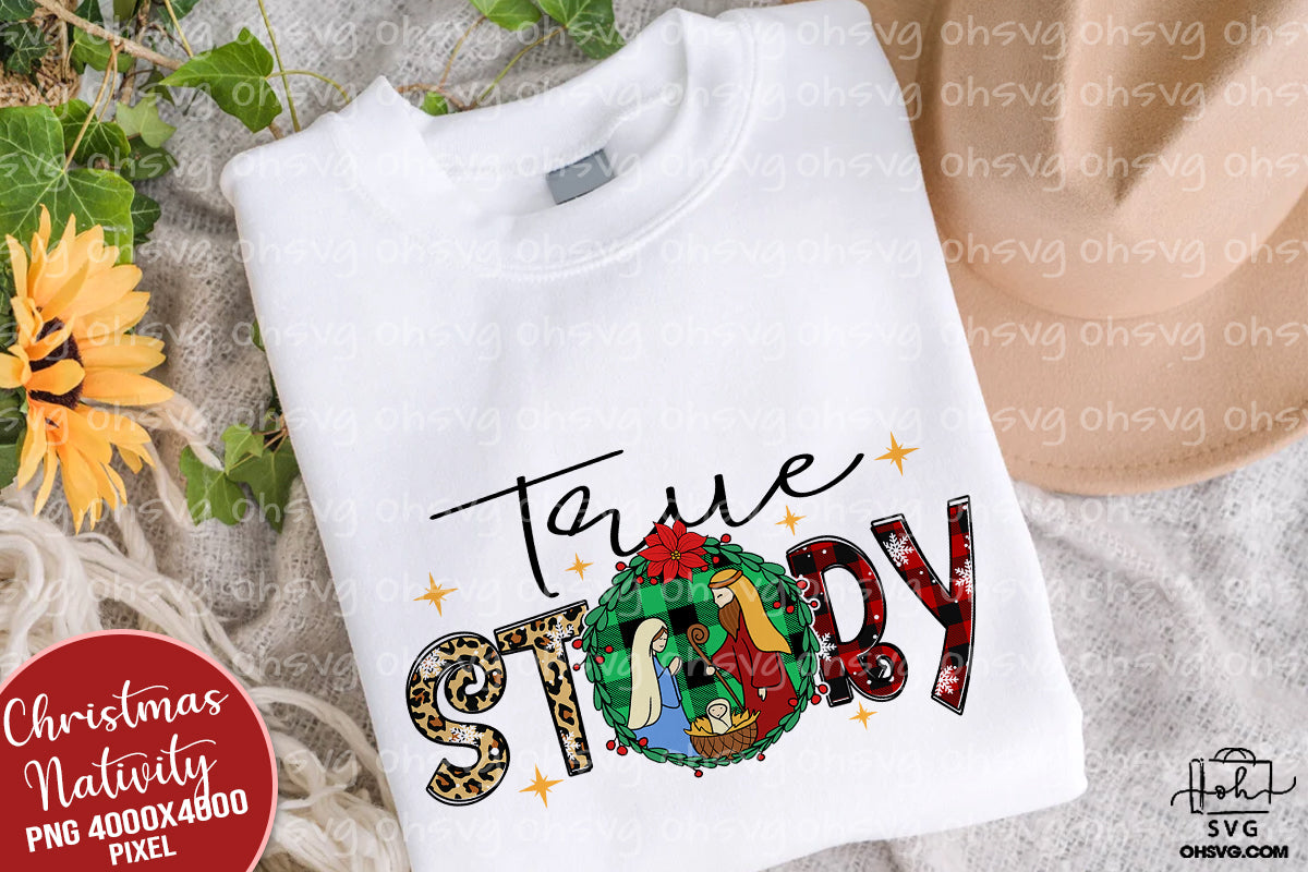 True Story PNG, Nativity PNG, Baby Jesus PNG, Christmas Nativity PNG, Holy Family PNG
