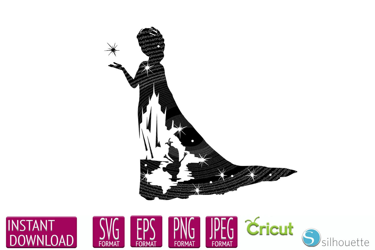 Frozen SVG, Frozen Silhouette svg, Elsa svg, Olaf svg, Anna svg, Snowman svg, Let it Go svg, Sven svg, Frozen Clipart, Frozen png