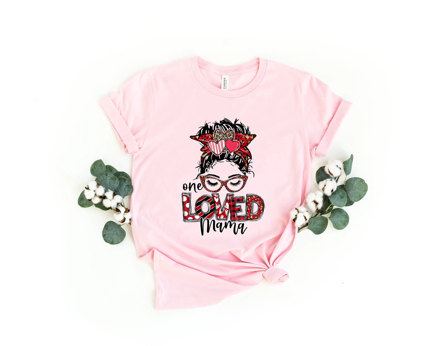 One Loved Mama Shirt, Messy Bun Shirt, Moms Shirt, Mama Shirt, Mom Shirt, Mom Gift, Gifts for Mom, Mother's Day Shirt, Mom Life