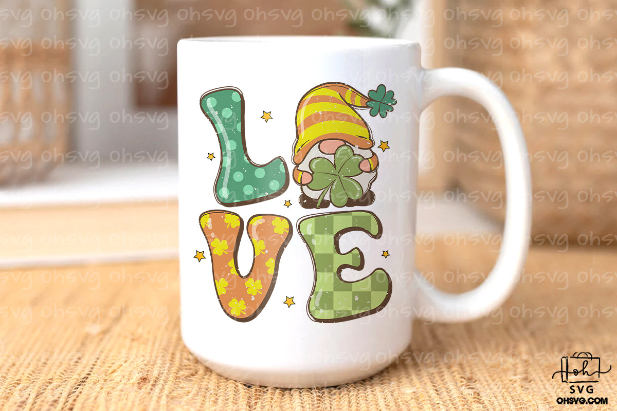 Love St Patrick's Day PNG PNG, Gnomie St Patricks Day PNG, Shamrock Lucky PNG