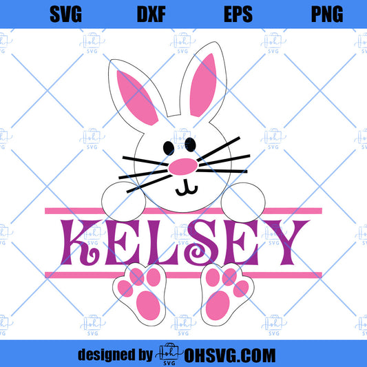 Split Easter Bunny SVG, Easter Bucket SVG, Bunny SVG, Easter SVG