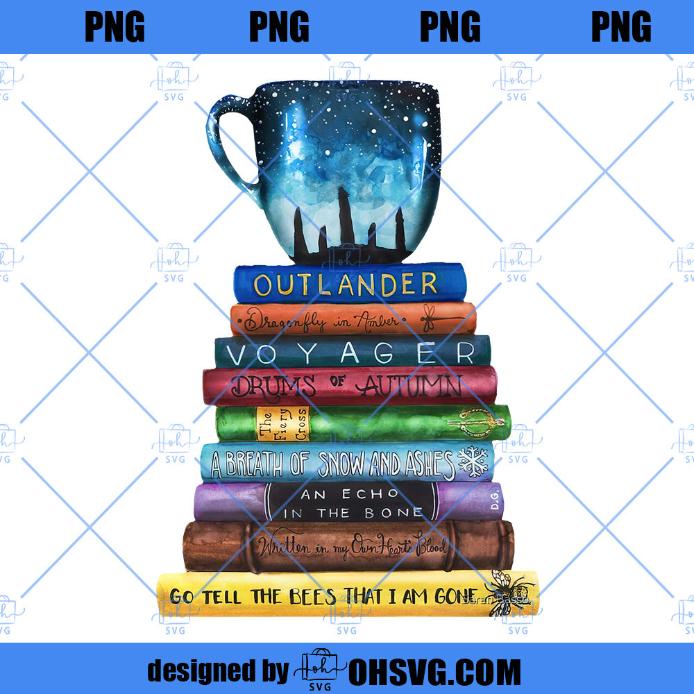 Outlander PNG, Outlander Book PNG Cut Files For Cricut