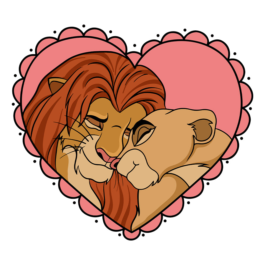 Simba And Nalas Love SVG, Disney Valentine SVG, Disney SVG, The Lion King Valentine SVG