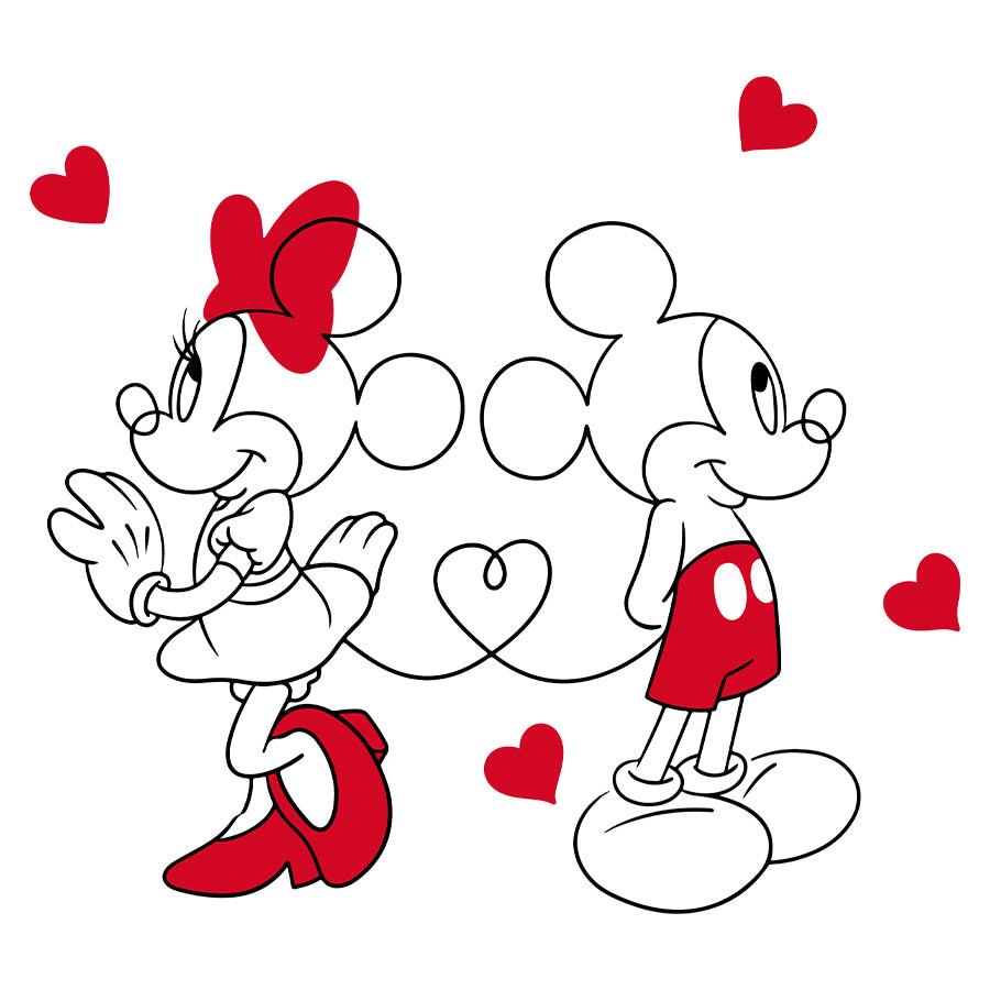 Mickey Minnie Love SVG, Disney Valentine SVG, Disney SVG, Mickey Minnie Valentine SVG