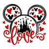 Disney Love Valentine&#39;s Day SVG, Disneyland SVG, Love Disneyland SVG