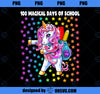 100 Magical Days of School Flossing Unicorn Gift for Girls PNG, Magic Unicorn PNG, Unicorn PNG