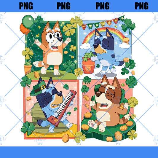 Bluey St. Patricks Day png | St. Patrick Shirts png| st. Patricks Day Shirts | cat png | png file