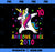 10th Birthday Dabbing Unicorn Awesome Since 2010 Party PNG, Magic Unicorn PNG, Unicorn PNG